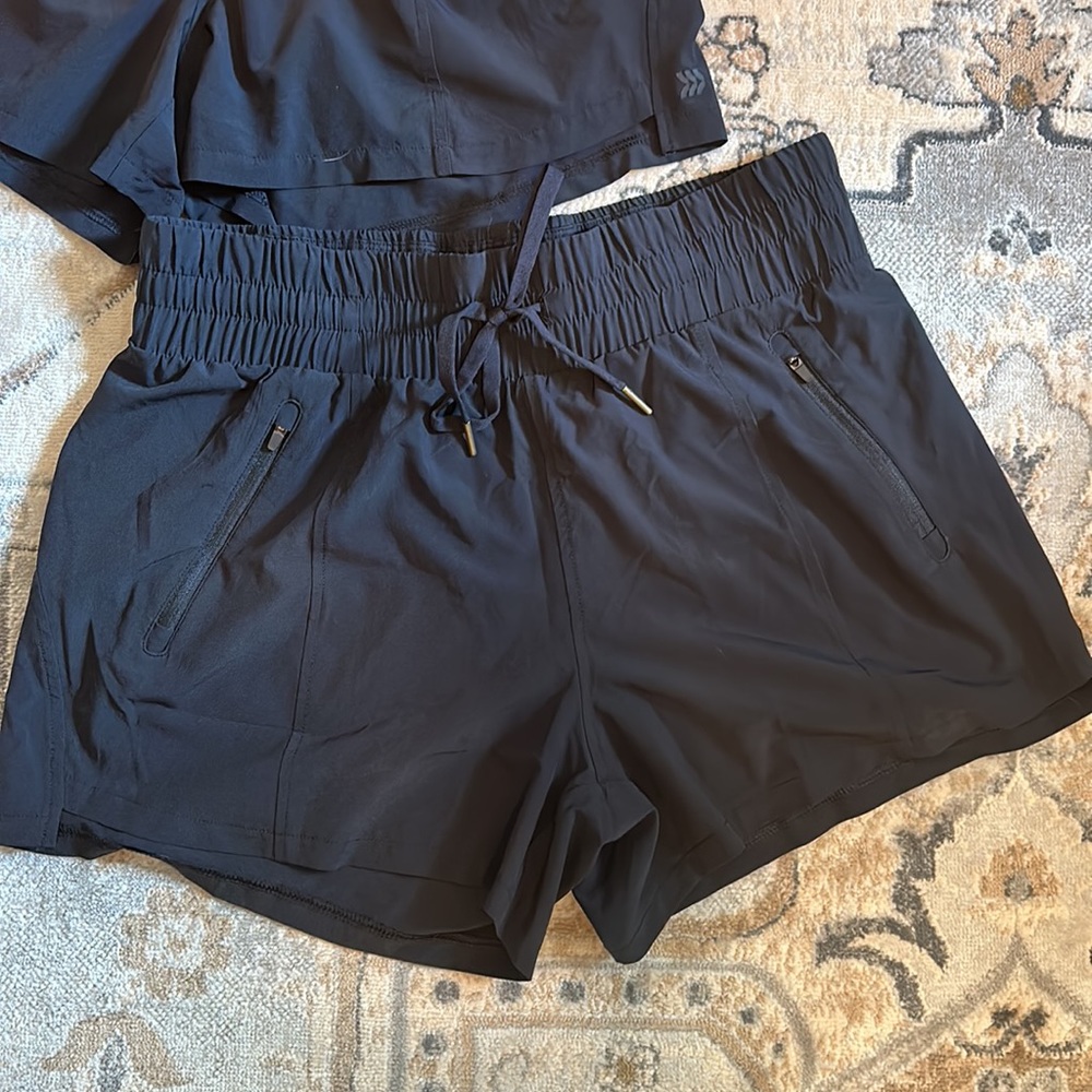 Black workout shorts